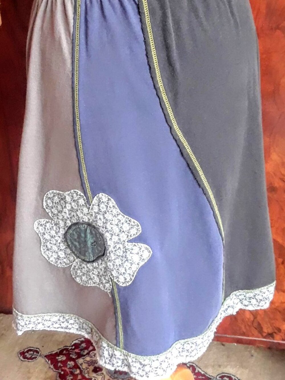 upcycled Vintage t-shirt skirt size XS